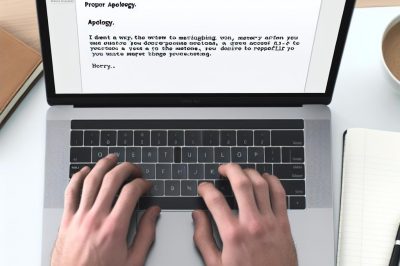 How to apologise properly in an email