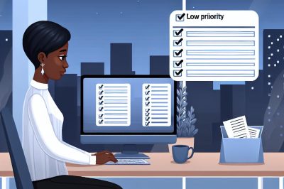 How to deal with low priority emails efficiently