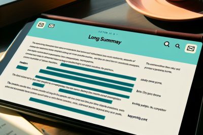 How to summarise long conversations in one email